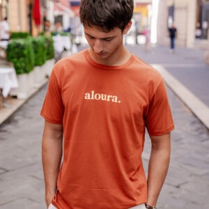 FARNIENTE & BAIETA - T-Shirt Unisexe Print ALOURA Terracotta